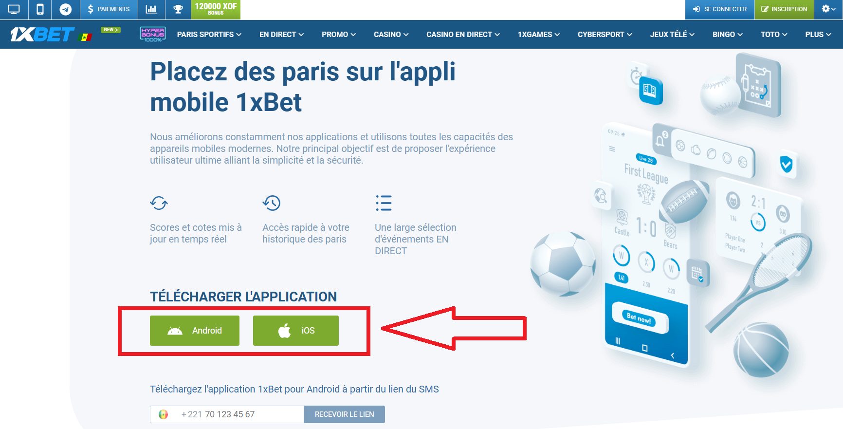 Comment télécharger 1xBet apk pour mobile